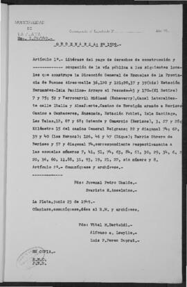 Ordenanza n° 1509 de 1949
