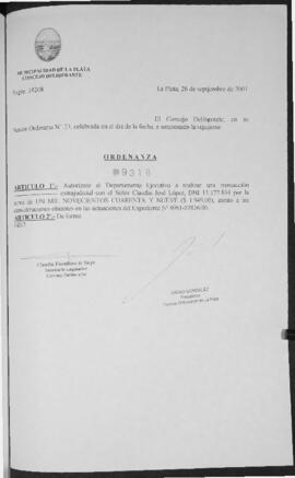 Ordenanza n° 9318 de 2001