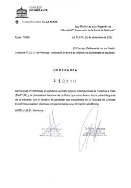 Ordenanza nº 12390 de 2022