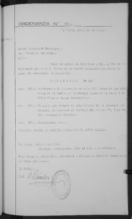 Ordenanza n° 927 de 1948