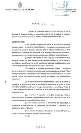 Decreto nº 3346 de 2024, ALAK, Julio Cesar