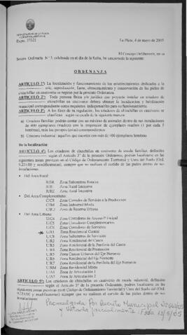 Ordenanza nº 9915 de 2005