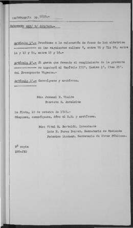 Ordenanza n° 1839 de 1949