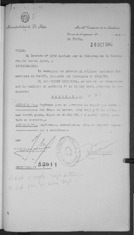Ordenanza n° 5291 de 1982