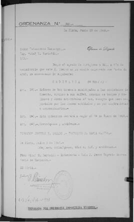 Ordenanza n° 926 de 1948