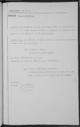 Ordenanza n° 1768 de 1949