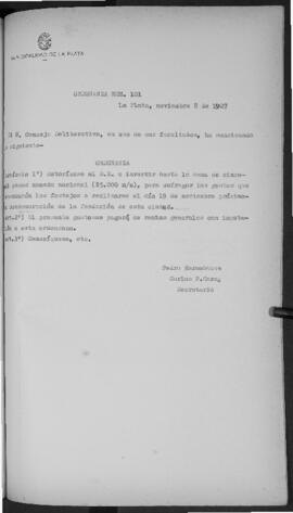 Ordenanza n° 0101 de 1927