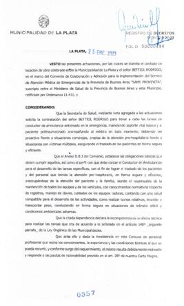 Decreto nº 357 de 2023, GARRO, Julio cesar