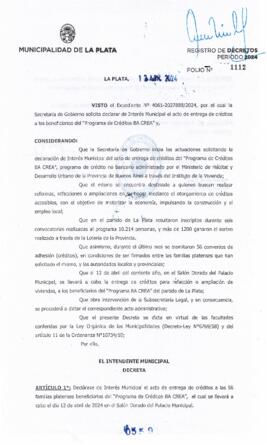 Decreto nº 559 de 2024, ALAK, Julio Cesar