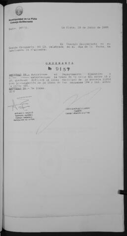 Ordenanza n° 9157 de 2000