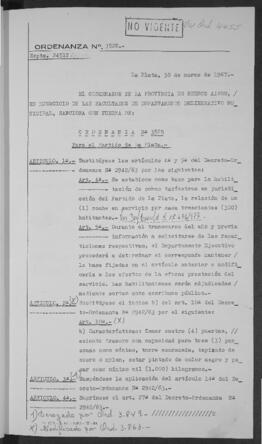Ordenanza n° 3528 de 1967