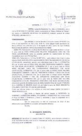 Decreto nº 2346 de 2021, GARRO, Julio cesar