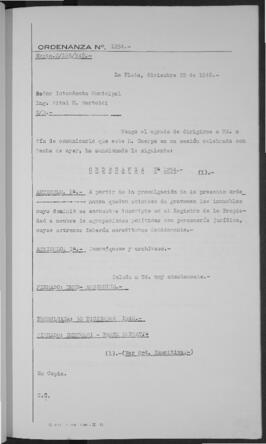 Ordenanza n° 1254 de 1948