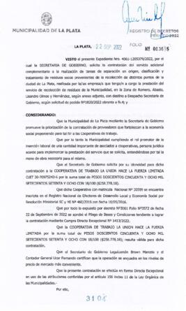 Decreto nº 3104 de 2022, GARRO, Julio cesar