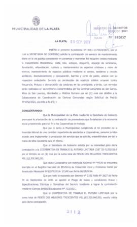 Decreto nº 2112 de 2021, GARRO, Julio cesar