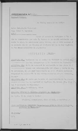 Ordenanza n° 1321 de 1949