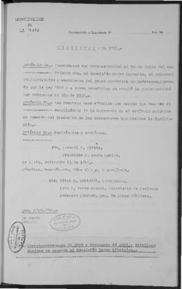 Ordenanza n° 1751 de 1949