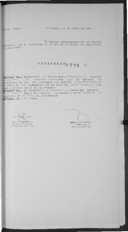 Ordenanza n° 8775 de 1997