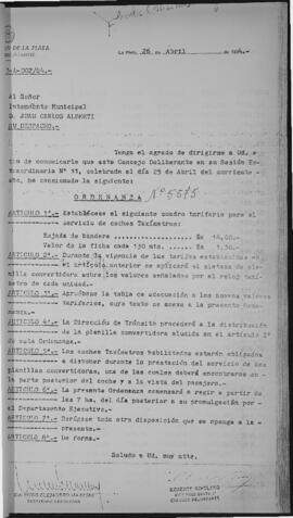 Ordenanza nº 5575 de 1984