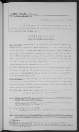 Ordenanza n° 3556 de 1967