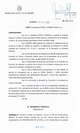 Decreto nº 4121 de 2022, GARRO, Julio cesar