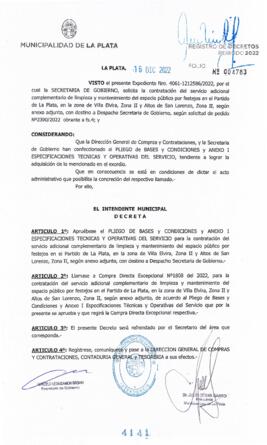 Decreto nº 4141 de 2022, GARRO, Julio cesar