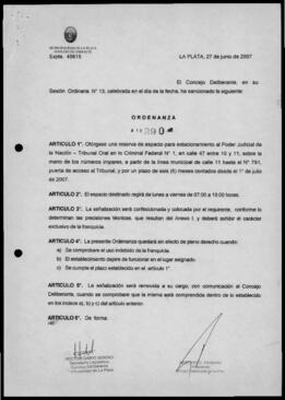 Ordenanza n° 10290 de 2007