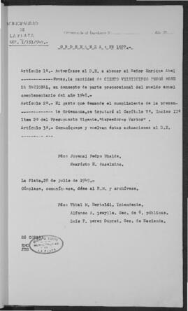 Ordenanza n° 1627 de 1949