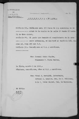 Ordenanza n° 1596 de 1949