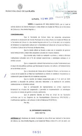 Decreto nº 671 de 2025, ALAK, Julio Cesar