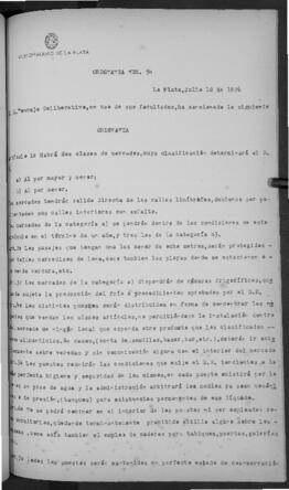 Ordenanza n° 54 de 1926
