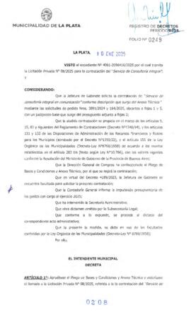 Decreto nº 208 de 2025, ALAK, Julio Cesar