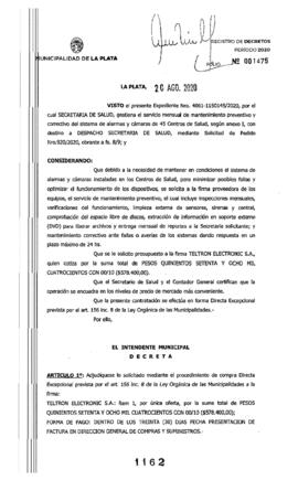 Decreto nº 1162 de 2020, GARRO, Julio cesar