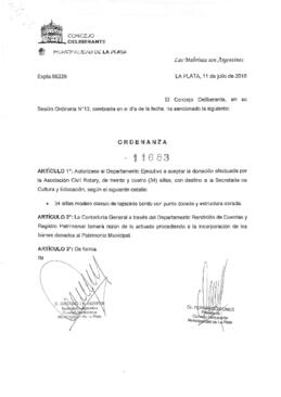 Ordenanza nº 11683 de 2018