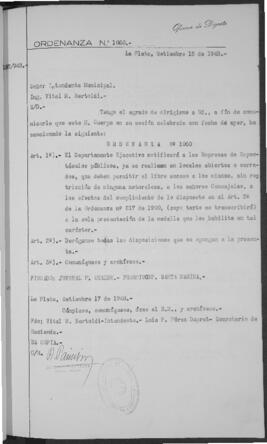 Ordenanza n° 1060 de 1948