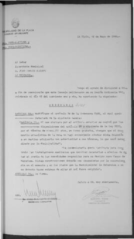 Ordenanza n° 6201 de 1986