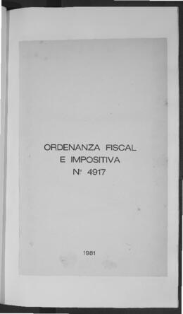 Ordenanza n° 4917 de 1981