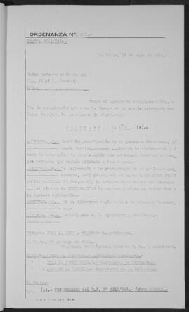 Ordenanza n° 1421 de 1949