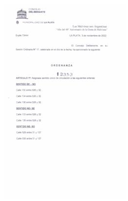 Ordenanza nº 12353 de 2022