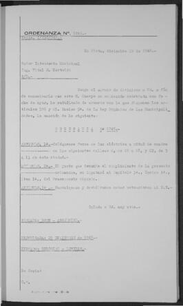 Ordenanza n° 1245 de 1948