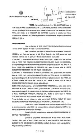 Decreto nº 106 de 2020, GARRO, Julio cesar