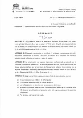Ordenanza nº 12497 de 2023