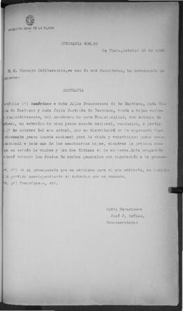 Ordenanza n° 90 de 1926