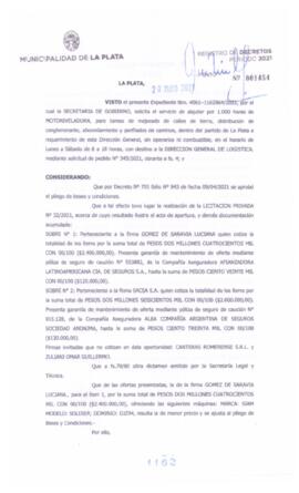 Decreto nº 1162 de 2021, GARRO, Julio cesar