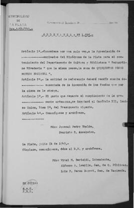 Ordenanza n° 1595 de 1949