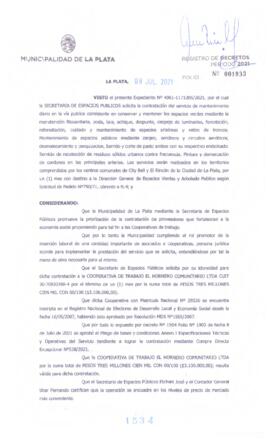 Decreto nº 1534 de 2021, GARRO, Julio cesar