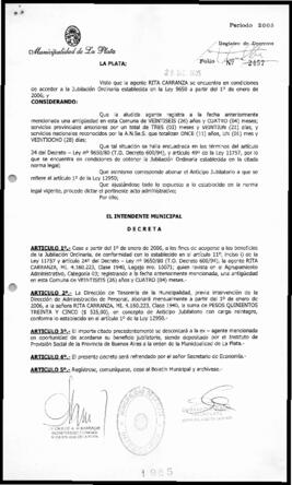 Decreto n° 1985 de 2005, Alak, Julio Cesar