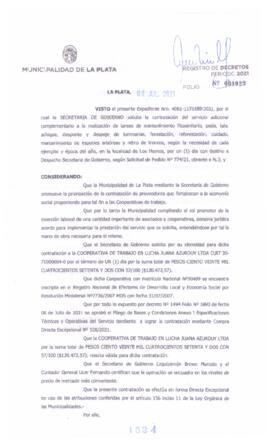 Decreto nº 1524 de 2021, GARRO, Julio cesar