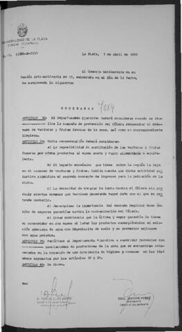 Ordenanza n° 7884 de 1992