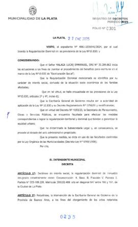 Decreto nº 235 de 2025, ALAK, Julio Cesar